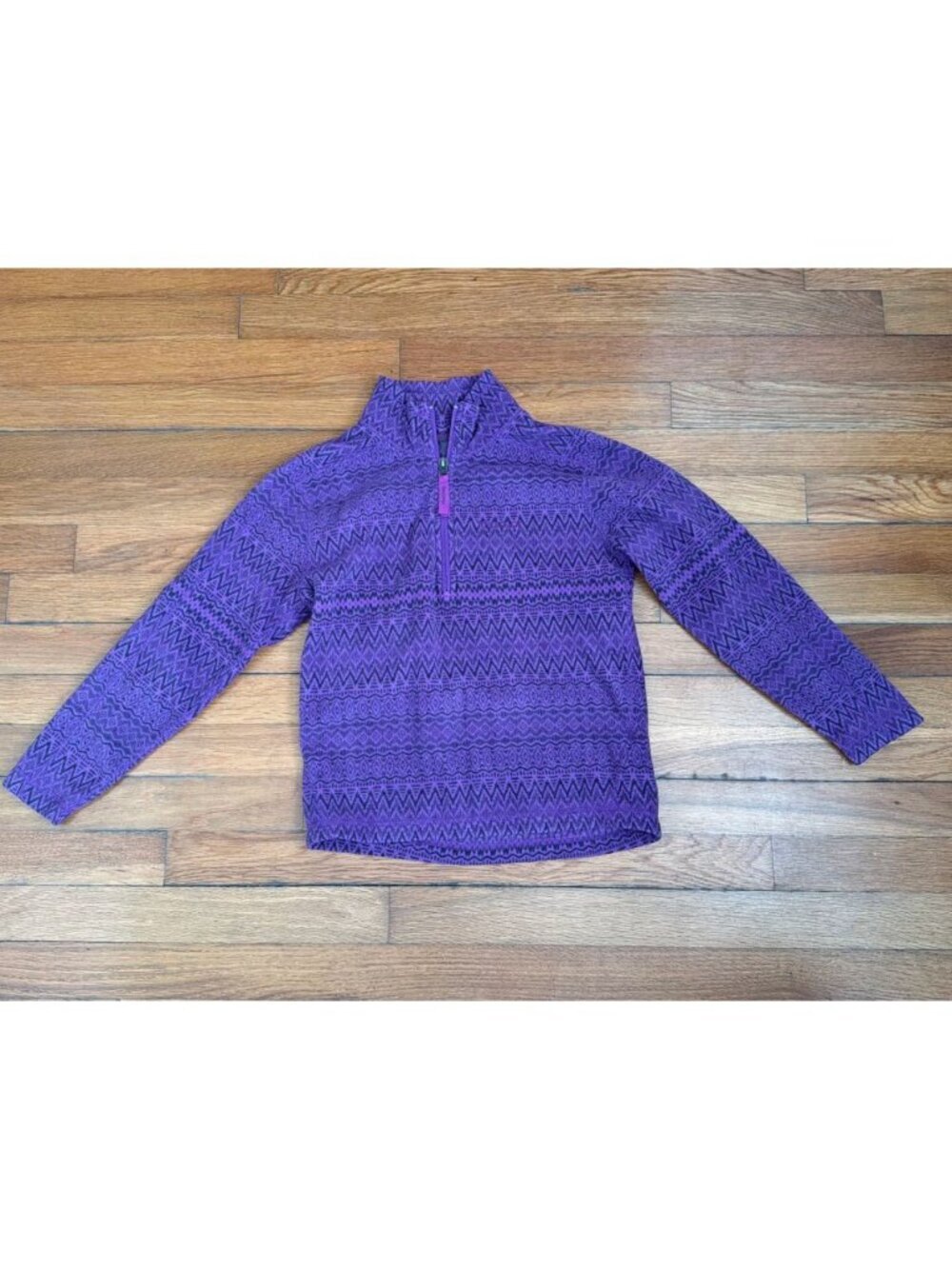 Marmot Girls Fleece Pullover Sweater Ski Purple Size M (O02)